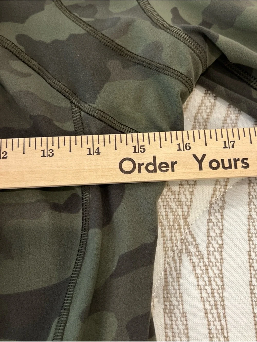 Lululemon Hooded Define Jacket Womens 10 Green Camo Incognito Full Zip Active